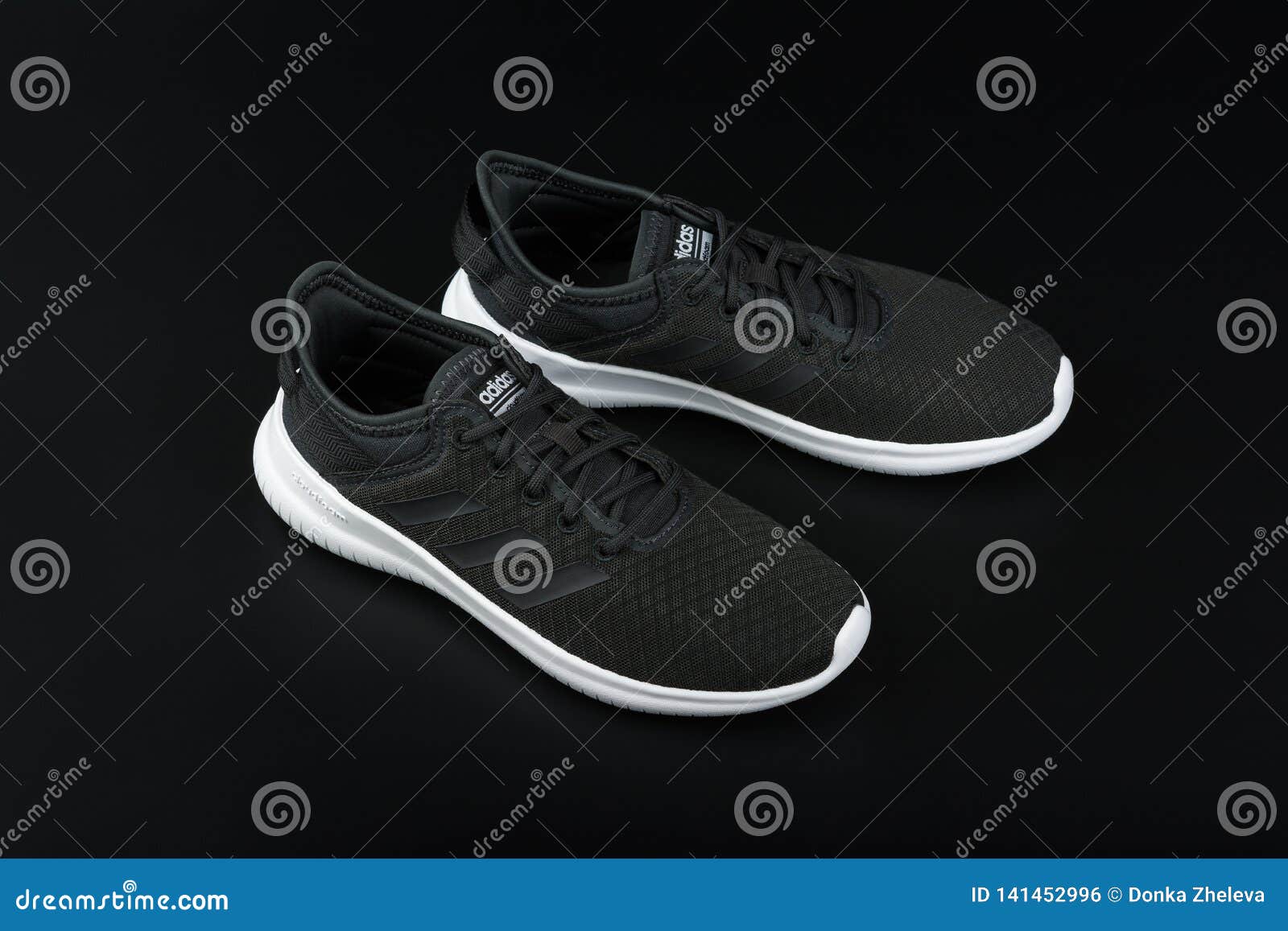 adidas cloudfoam qt flex black