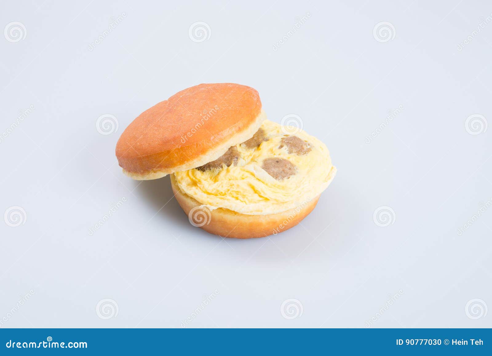 burger or egg burger on a background.