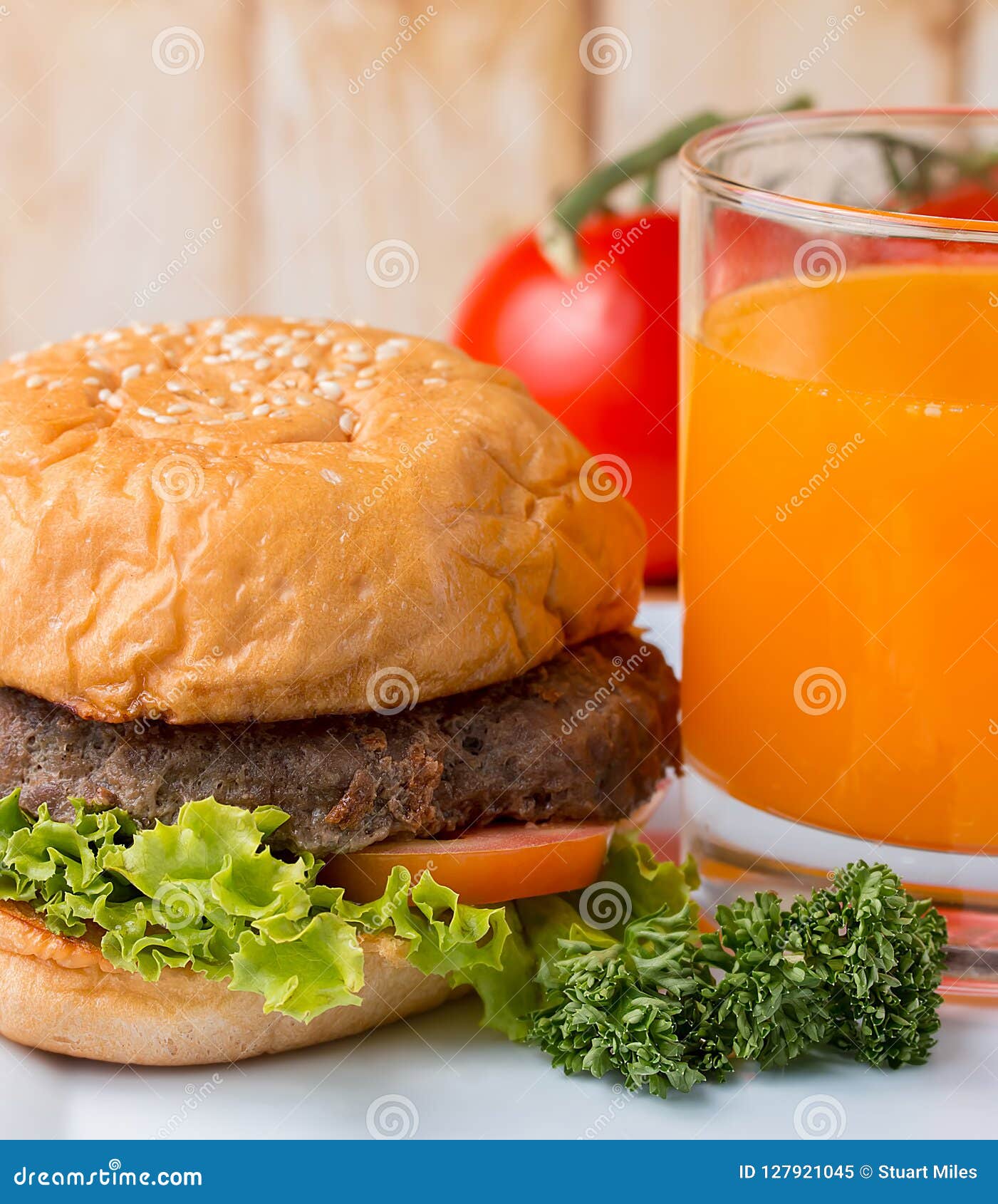 burger and juice shows quarter pounder and bbq