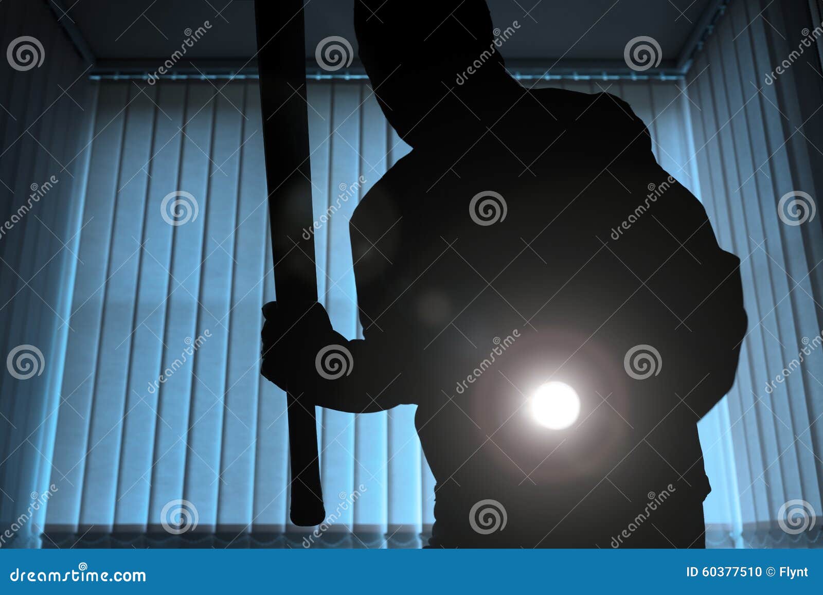 burglar or intruder at night