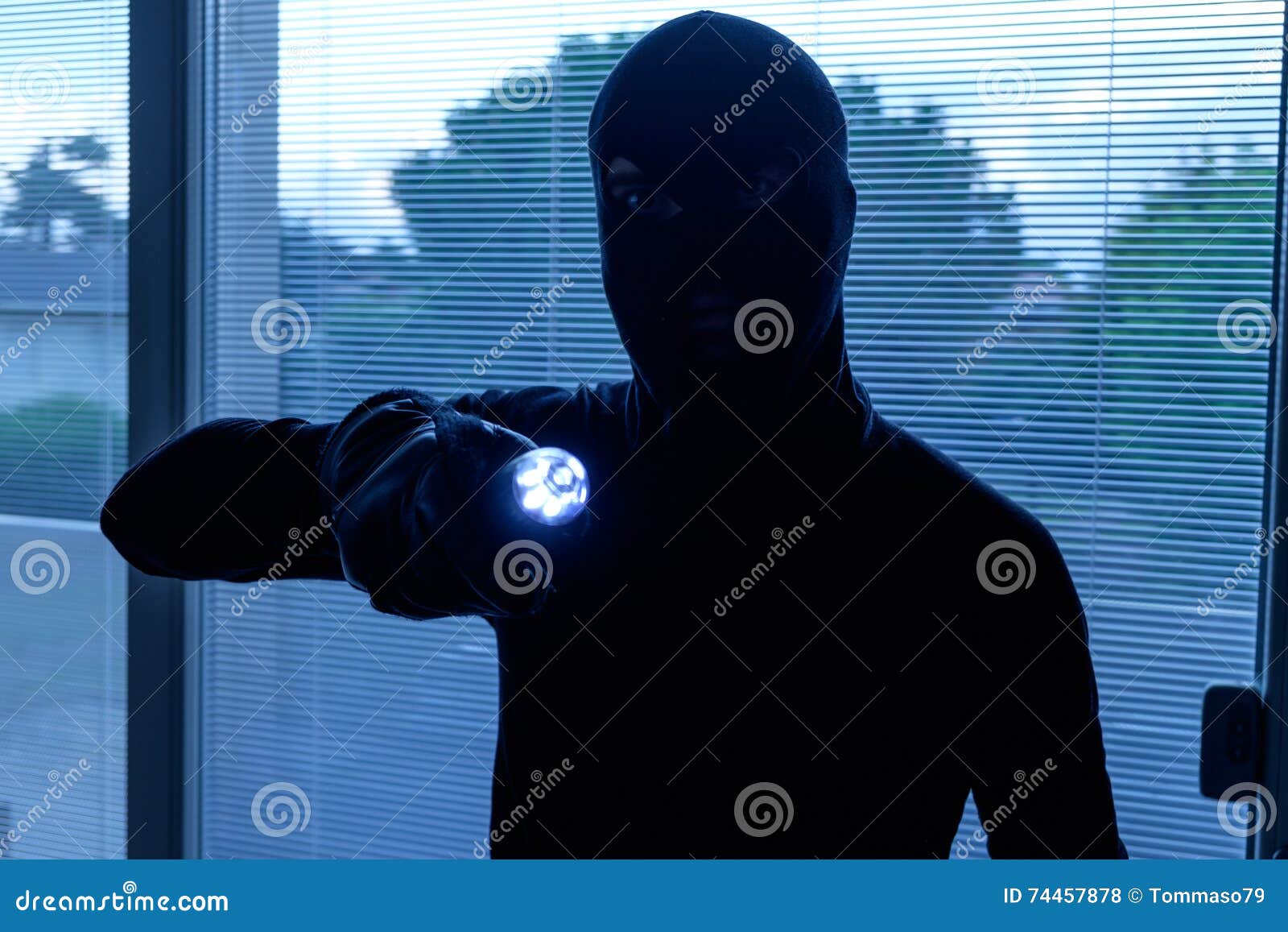 burglar wearing a balaclava