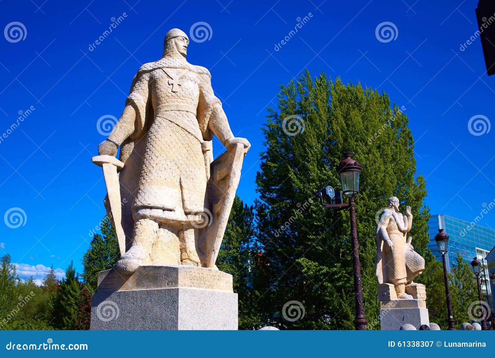 burgos san pablo bridge statues on arlanzon river