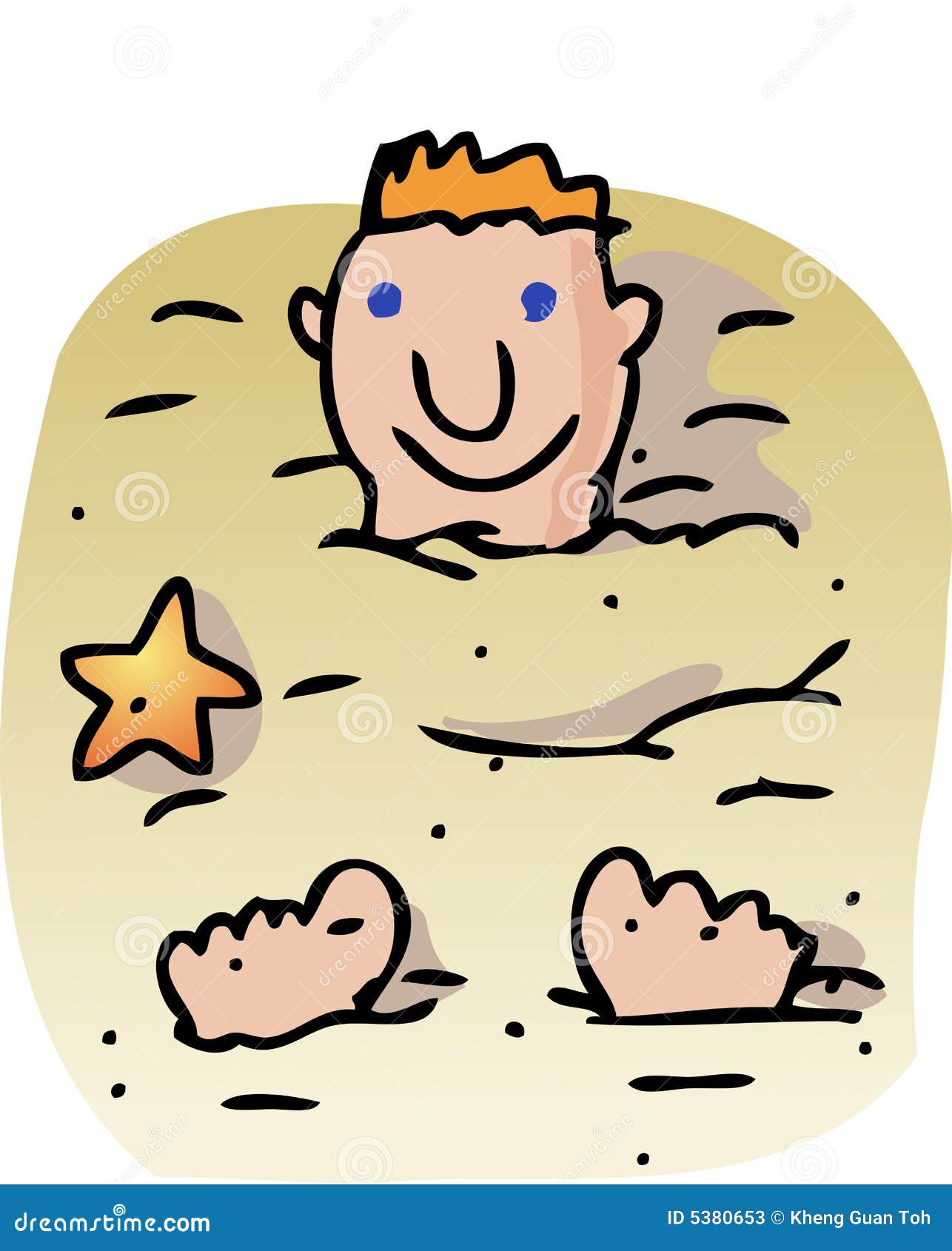 Buried In Sand Stock Photos Image 5380653