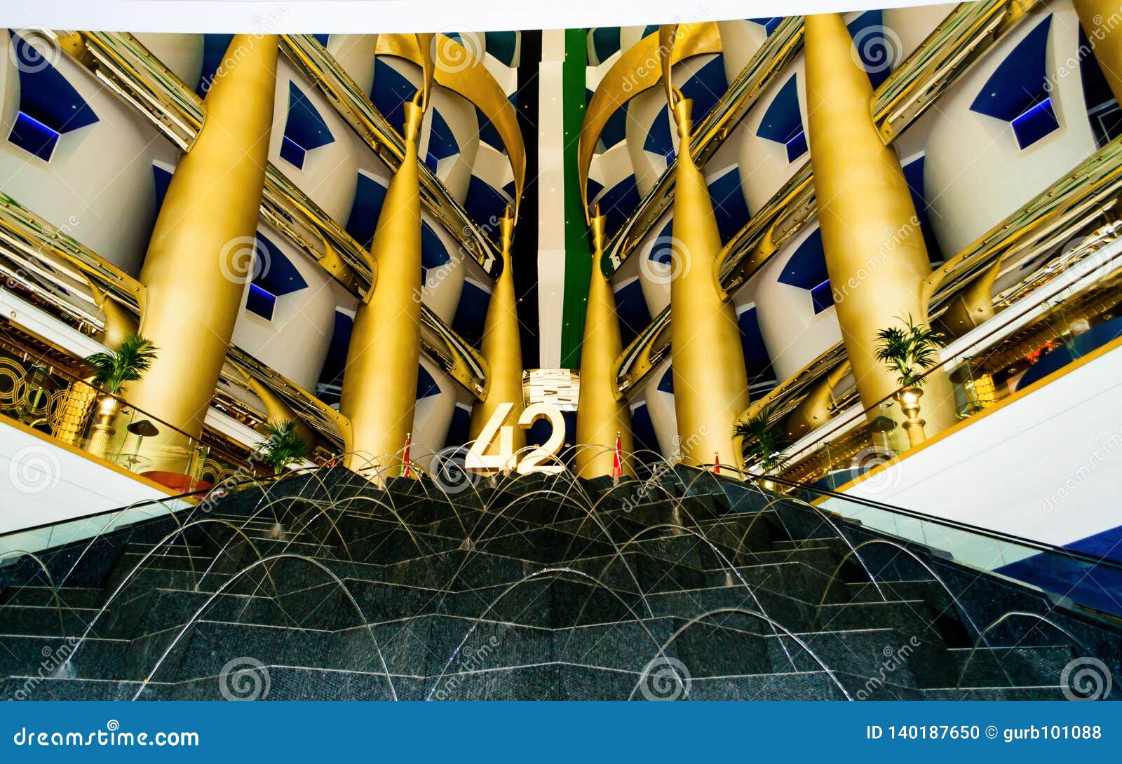 Burj Al Arab Hotel In Dubai Uae Stock Photo Image Of