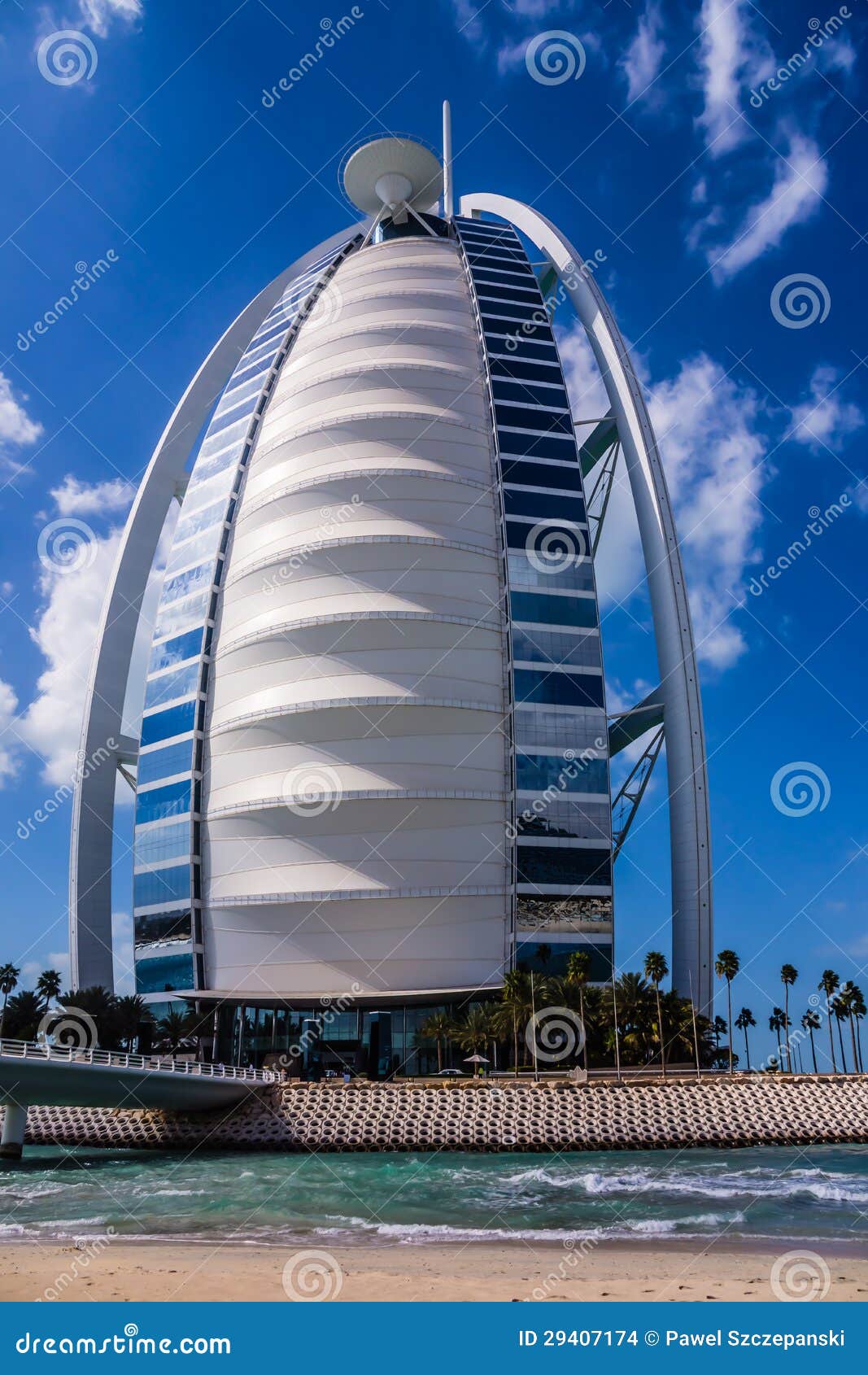 Burj Al Arab Sail Shaped Hotel Editorial Stock Image Image Of