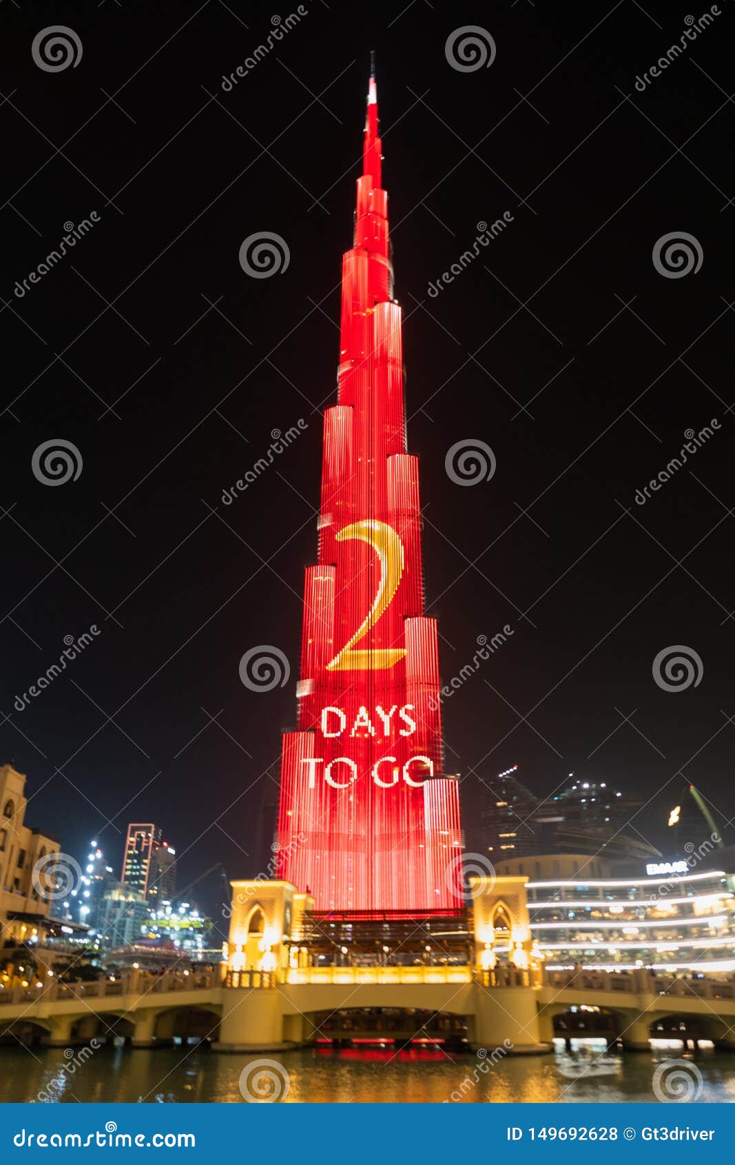 Burj Khalifa Light Show, Dubai, Tallest Night Editorial Stock Photo - Image of burj, khalifa: 149692628