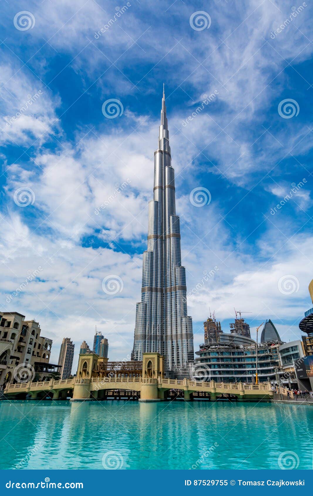 Burj Khalifa, Vertical, Dubai, United Arab Emirates Imagen editorial