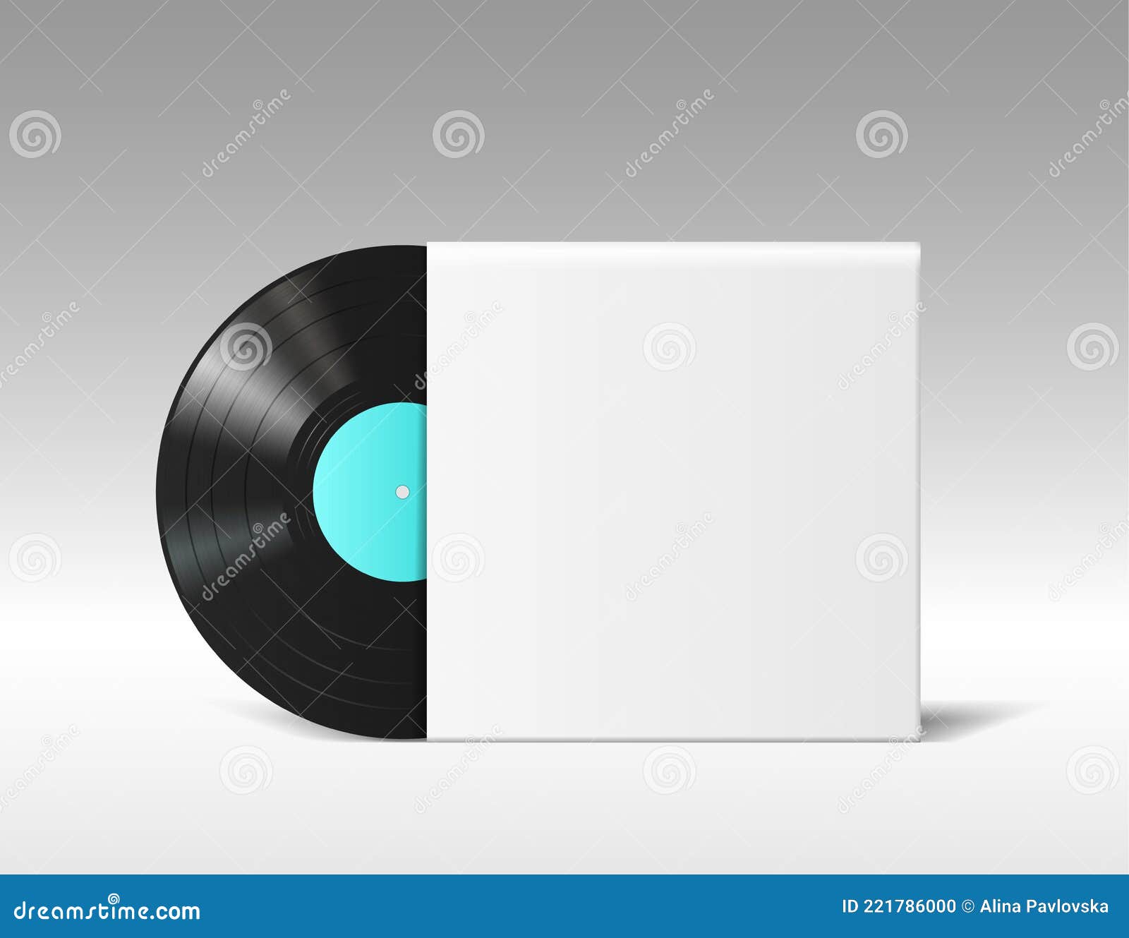 Burla Realista Del Disco De Vinilo En La Portada Vacía Del álbum De Música  En Blanco Aislado En Fondo Blanco Ilustración del Vector - Ilustración de  nuevo, rockola: 221786000