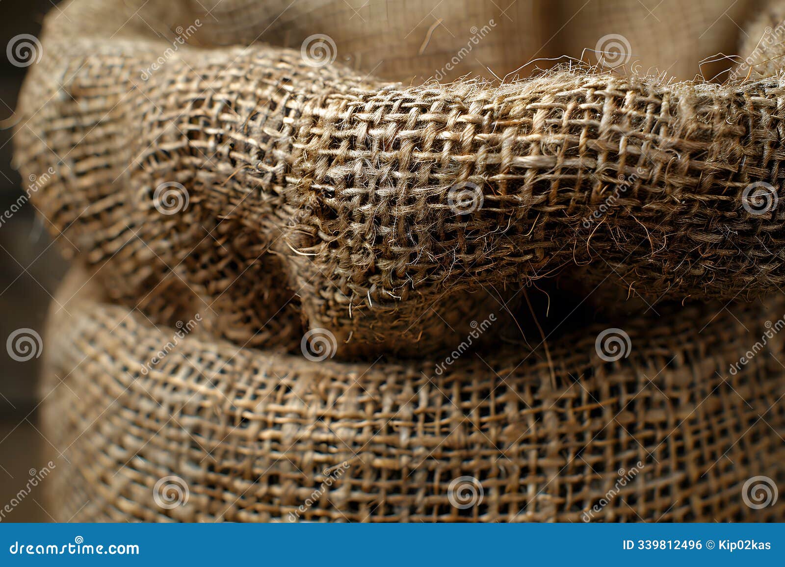 burlap fabric texture close-up for rustic and eco-friendly  projects generative ai