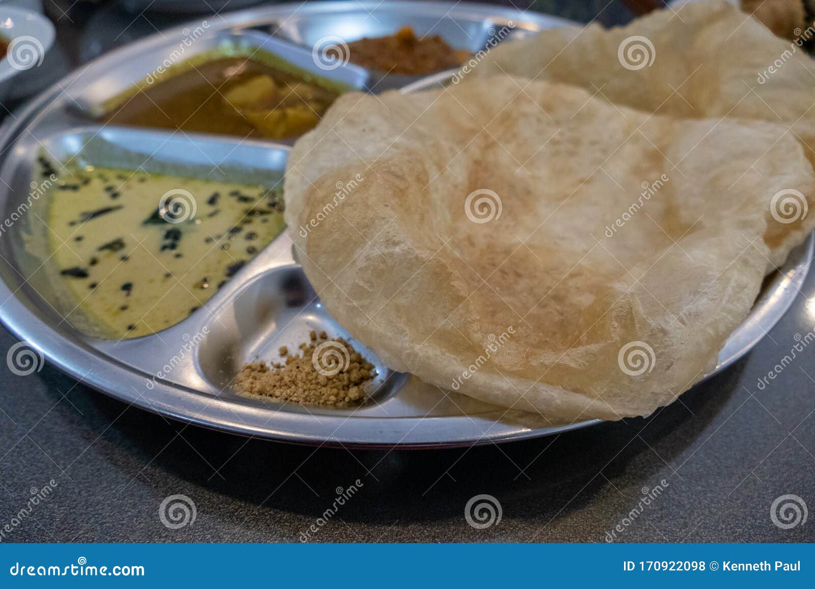 Burmese Naan Flatbread Served with Dipping Sauces Stock Photo Image of flat, dinner 170922098
