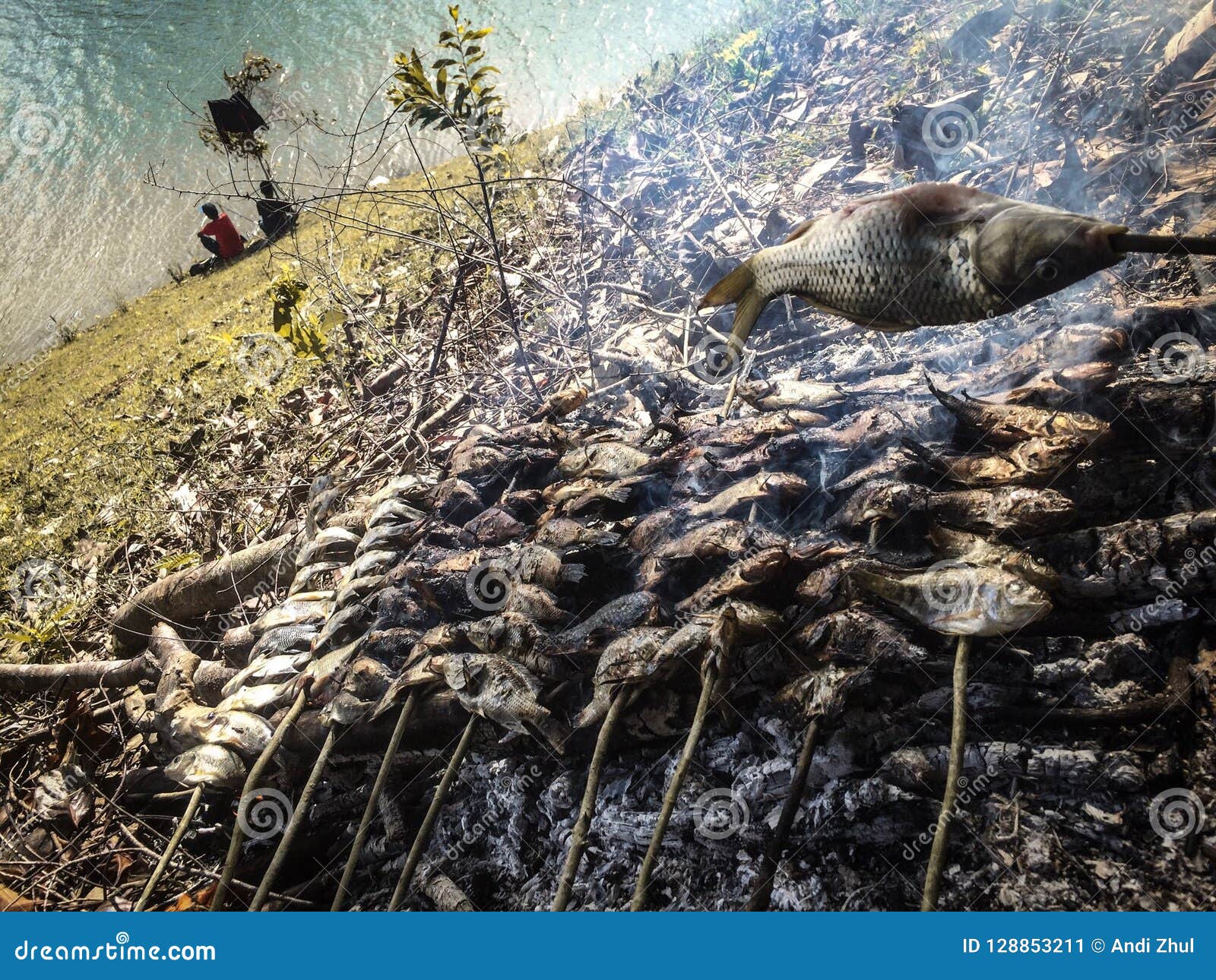 Fishing editorial photo. Image of burn, fish, fishing 128853211