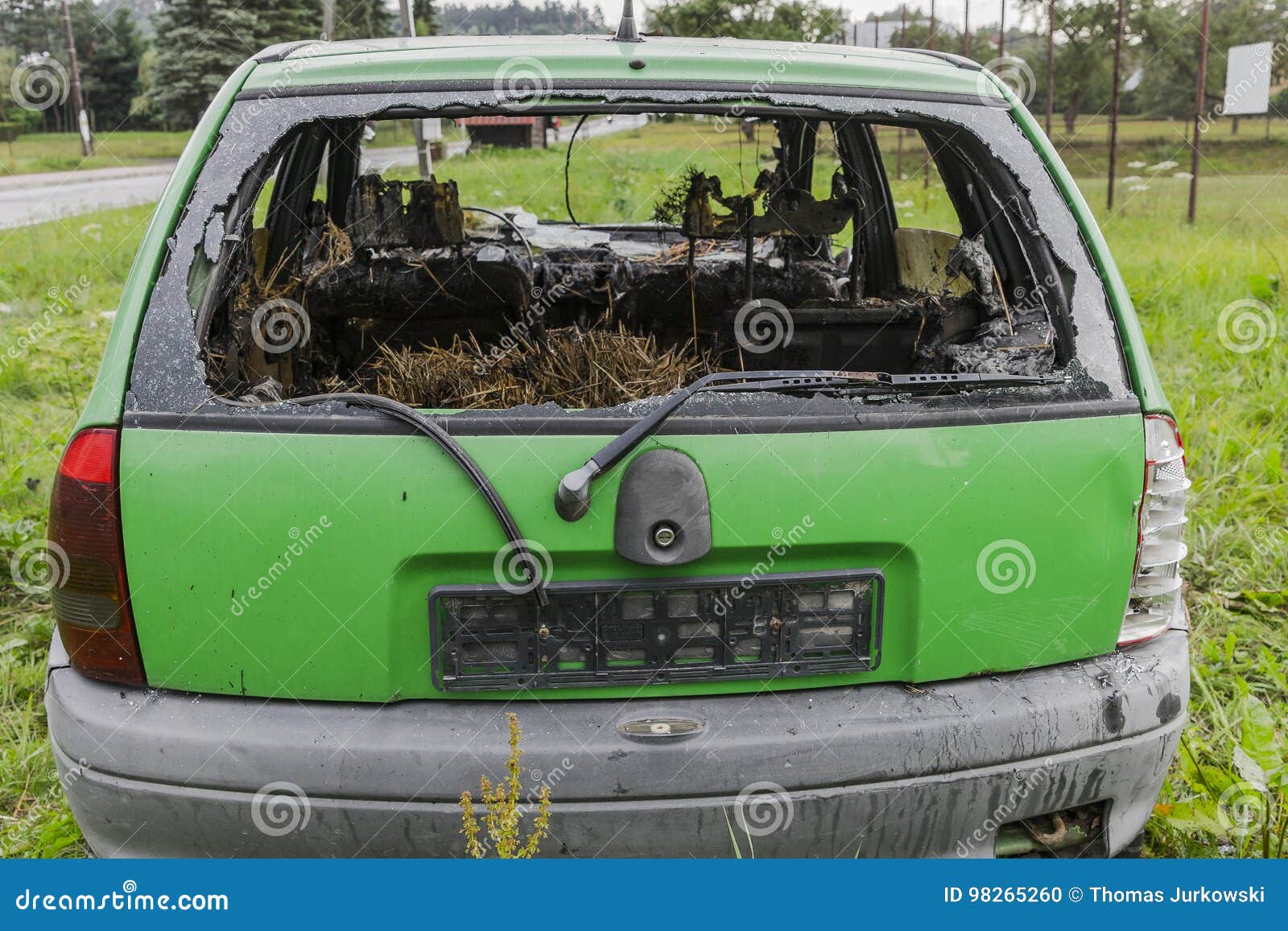 Burned Car Stock Photo Image Of Crazy Health Inside