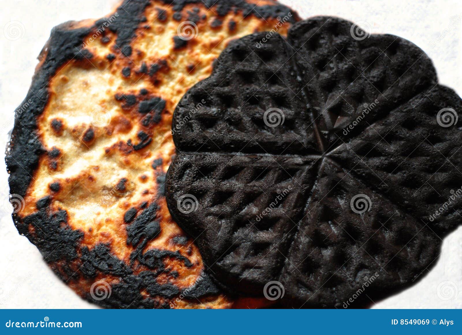 burned pancake
