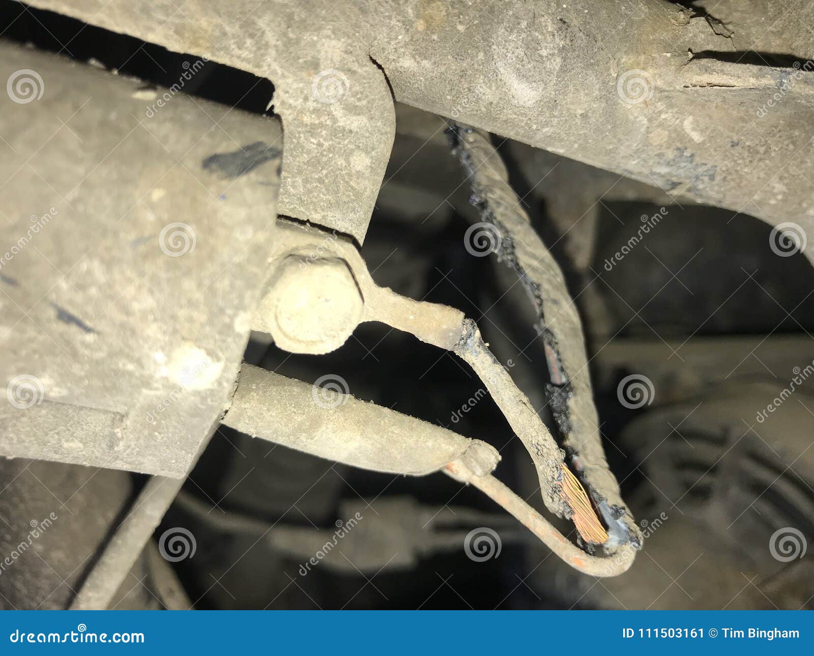 Burned Wiring on Ignition Coil Stock Image Image of coil, ignition