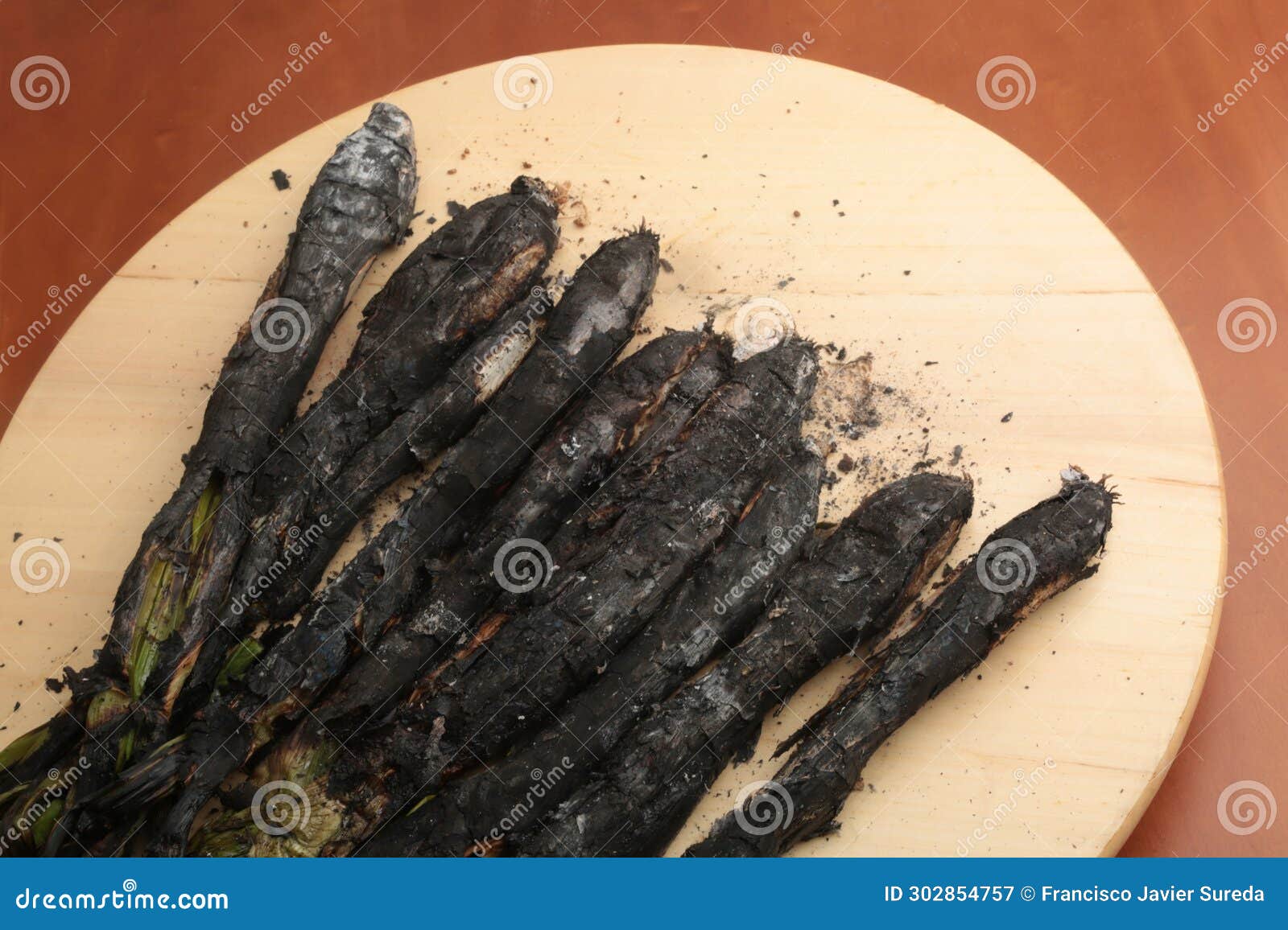 burnet onions with red sauce as typical catalonia food