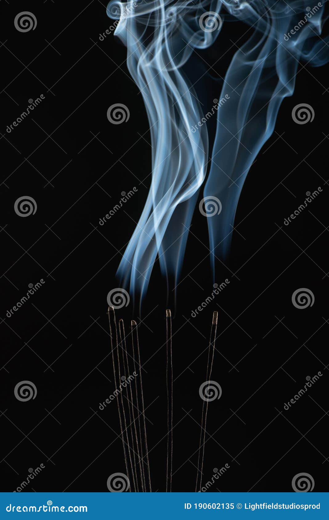 Burning Aroma Sticks with Smoke on Stock Image Image of treatment, smoke 190602135