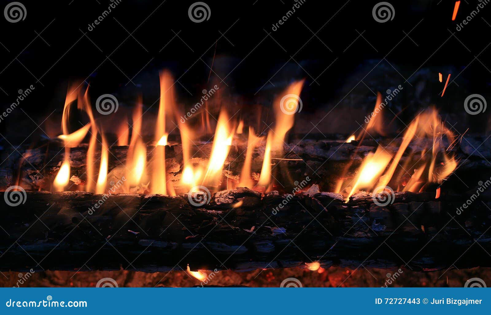 Burning birch firewood stock image. Image of close, fuel 72727443