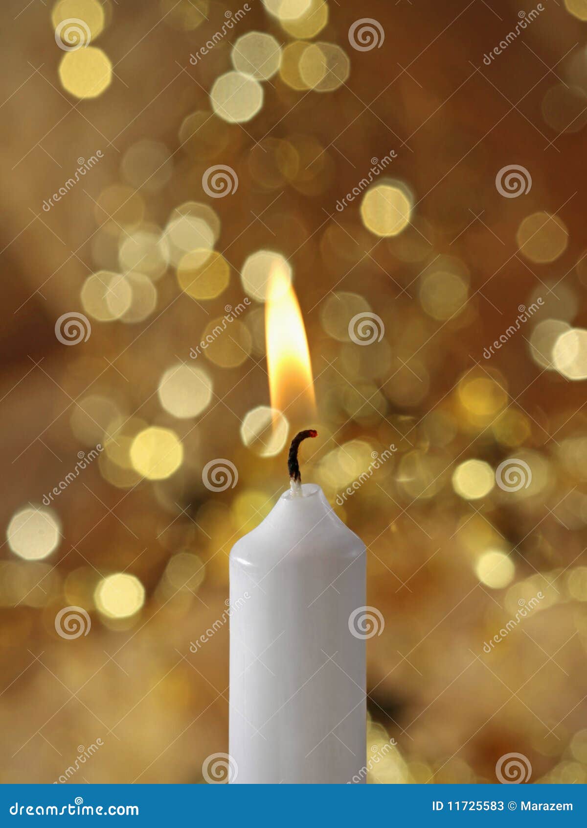 Burning candle stock image. Image of dark, night, glare 11725583