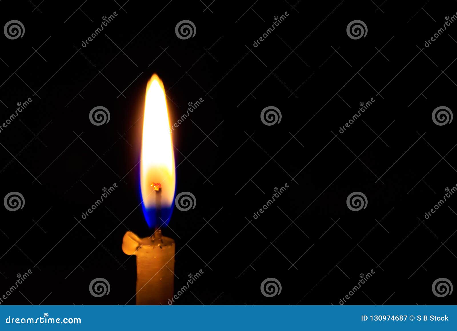 Candle black background