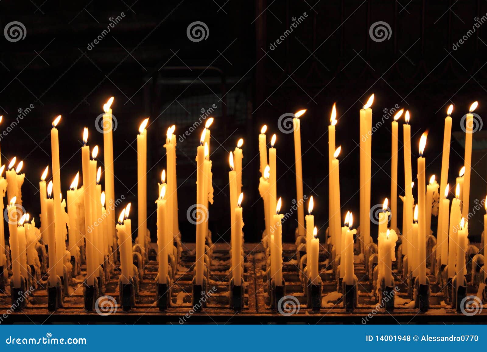 Burning candles stock photo. Image of bloom, sowbreads 14001948