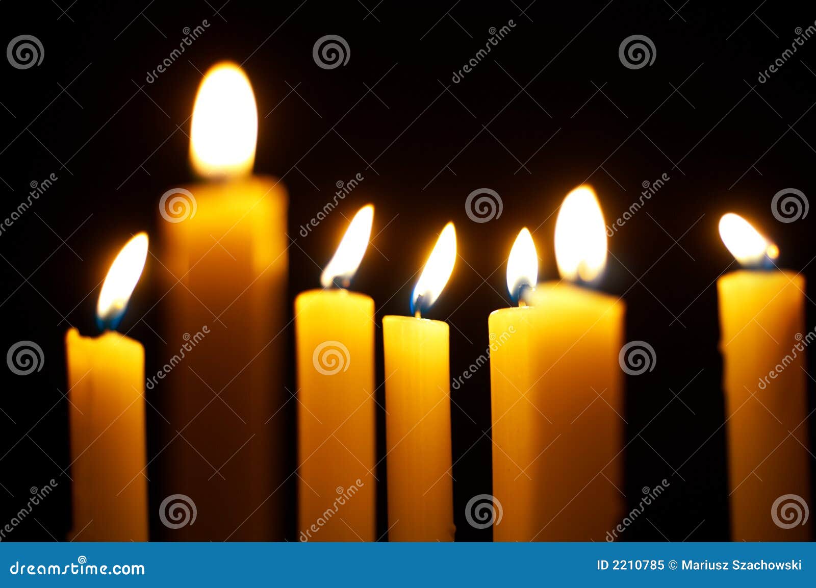 Burning candles stock image. Image of double, atmosphere 2210785