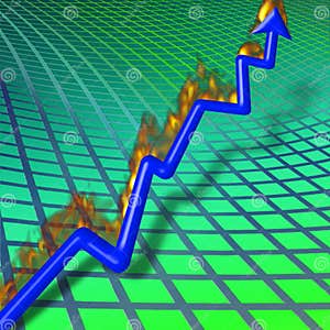 Burning Chart Stock Illustration Illustration Of Graph 1208913