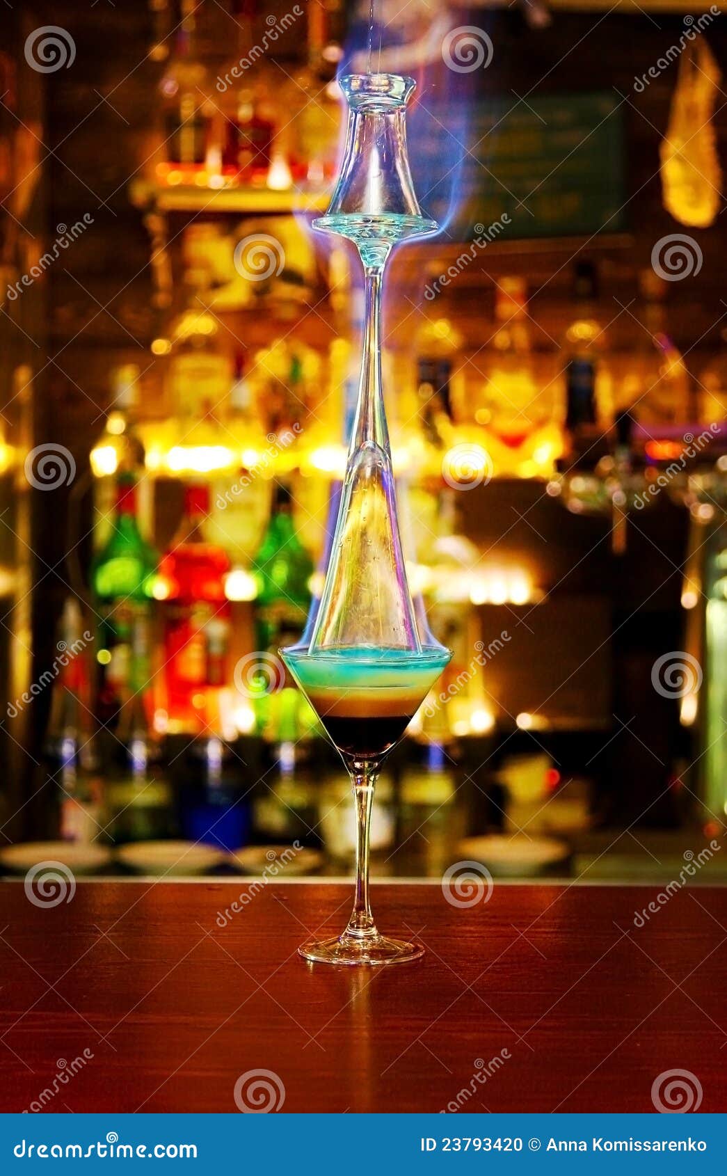 Burning tower cocktail stock photo. Image of drink, color - 44867982