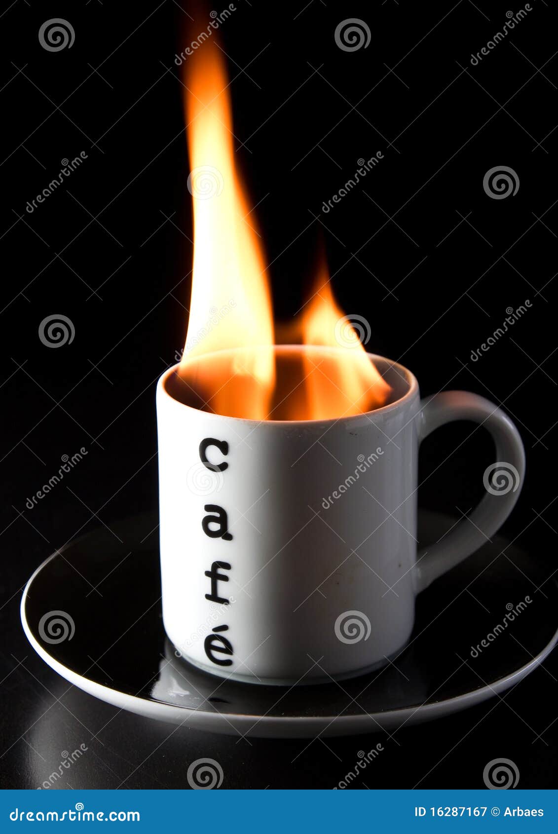 Burning coffee stock image. Image of addiction, abstract 16287167