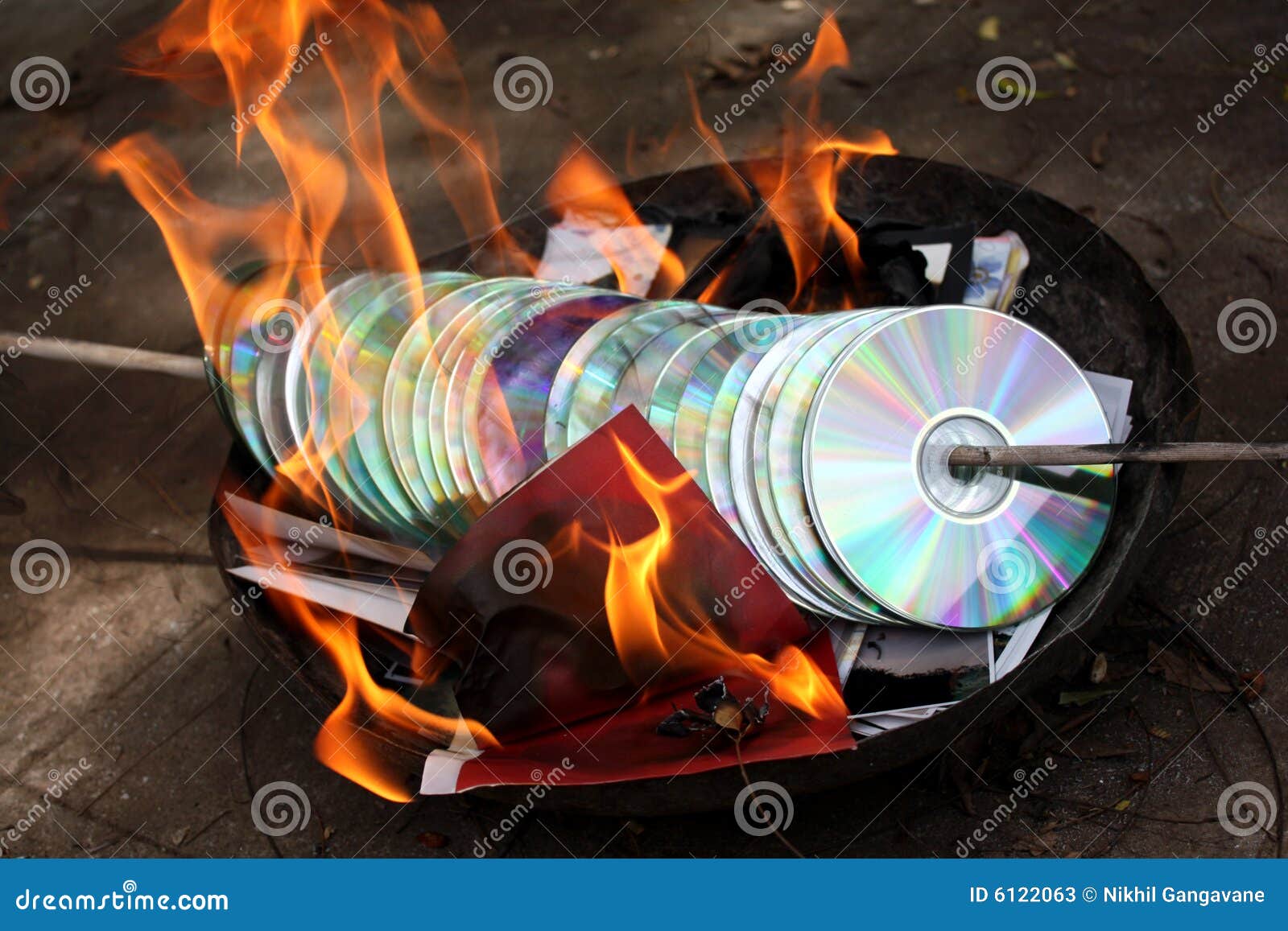 Burning Evidence stock image. Image of destroy, conceptual 6122063