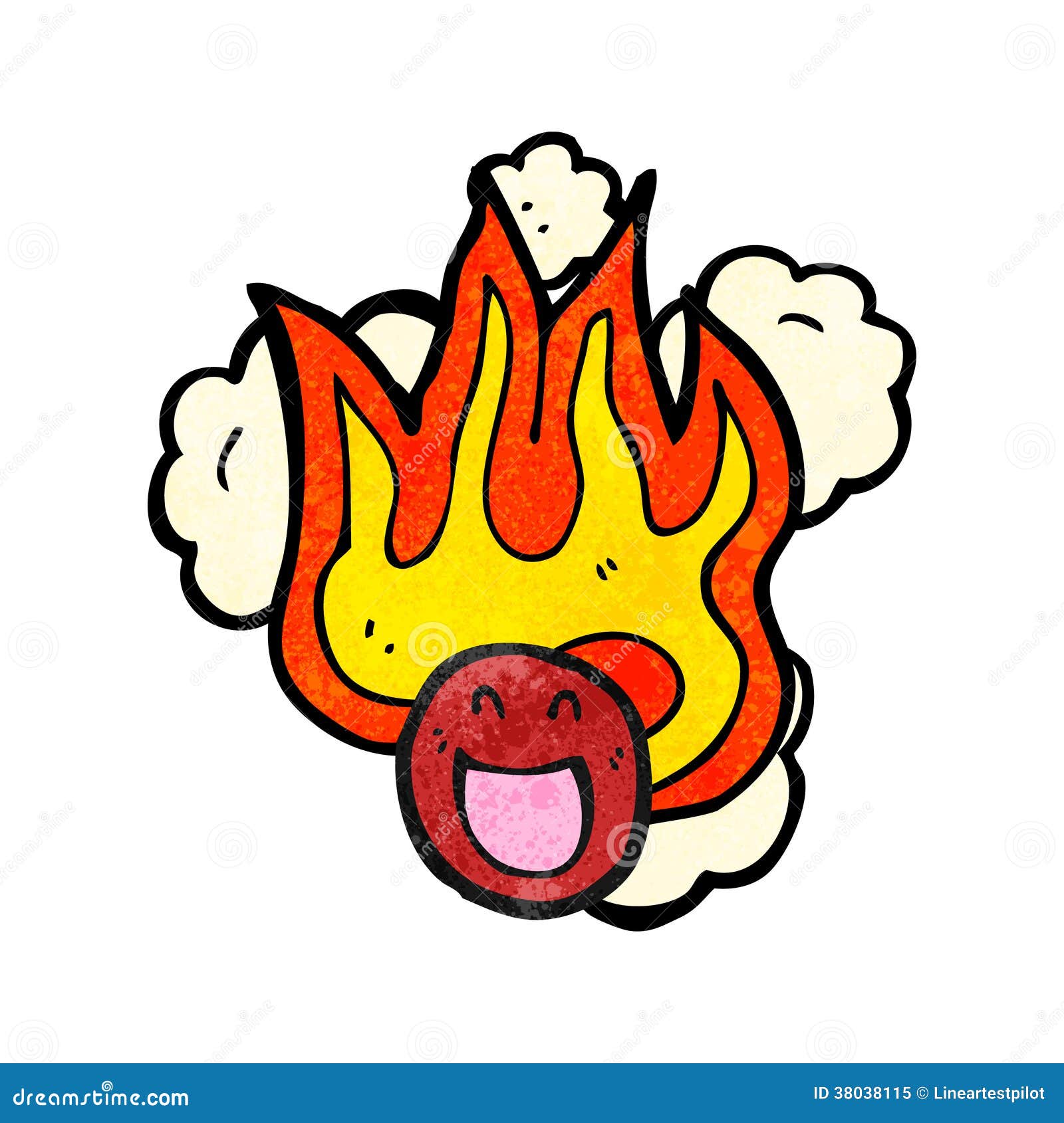 Burning face symbol stock vector. Illustration of cute - 38038115