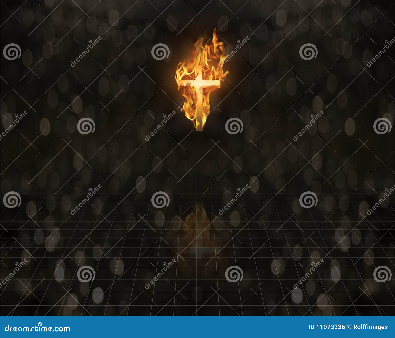 Burning Faith stock photo. Image of flame, cross, hope - 11973336