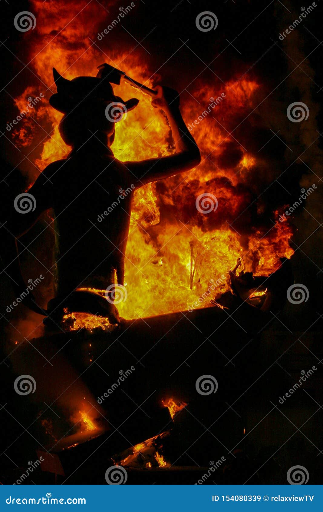 festivities of valencia in spain called las fallas burning of ninots
