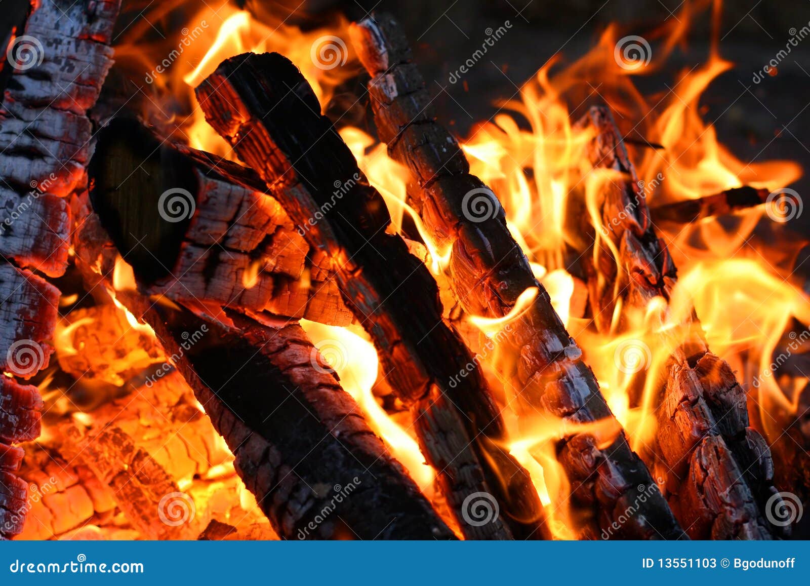 Burning firewood stock image. Image of ember, flames 13551103