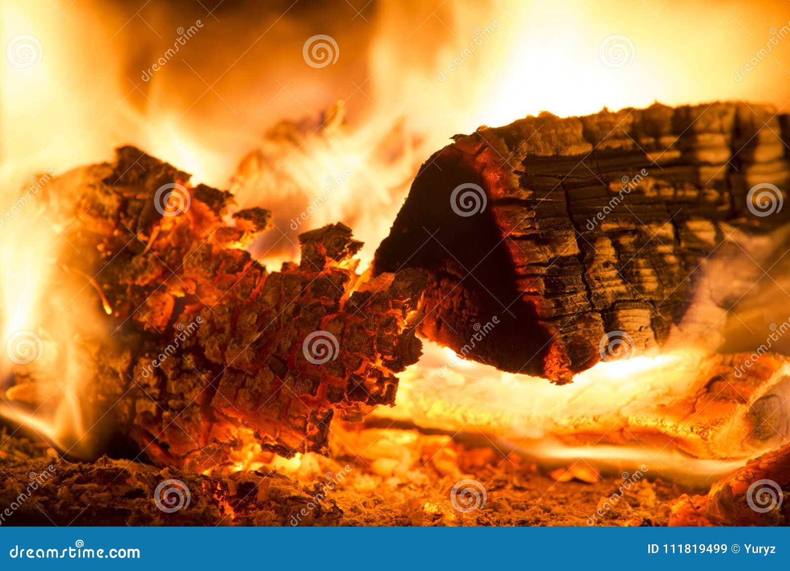 burning firewood