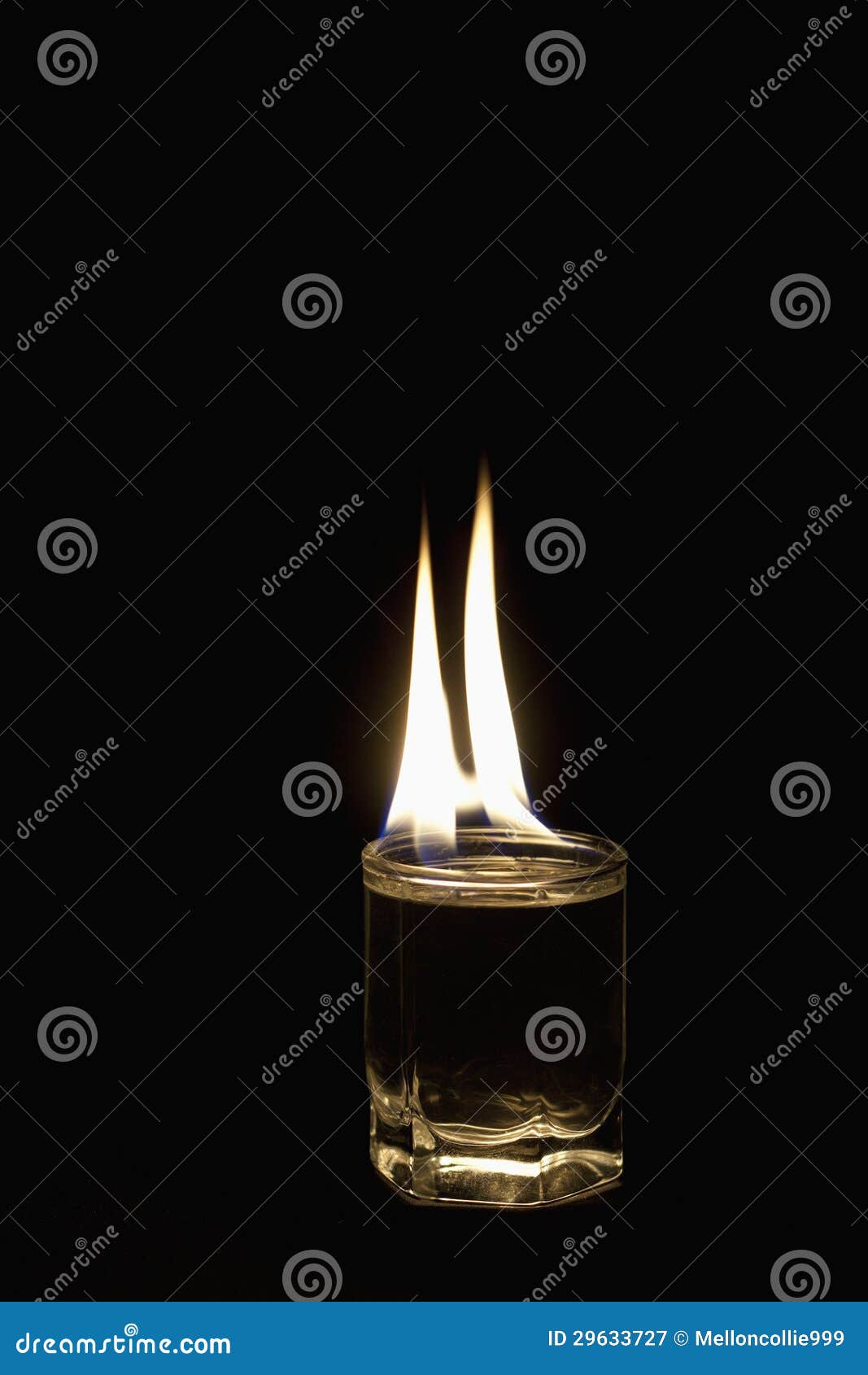 Burning glass with alcohol stock image. Image of addiction 29633727
