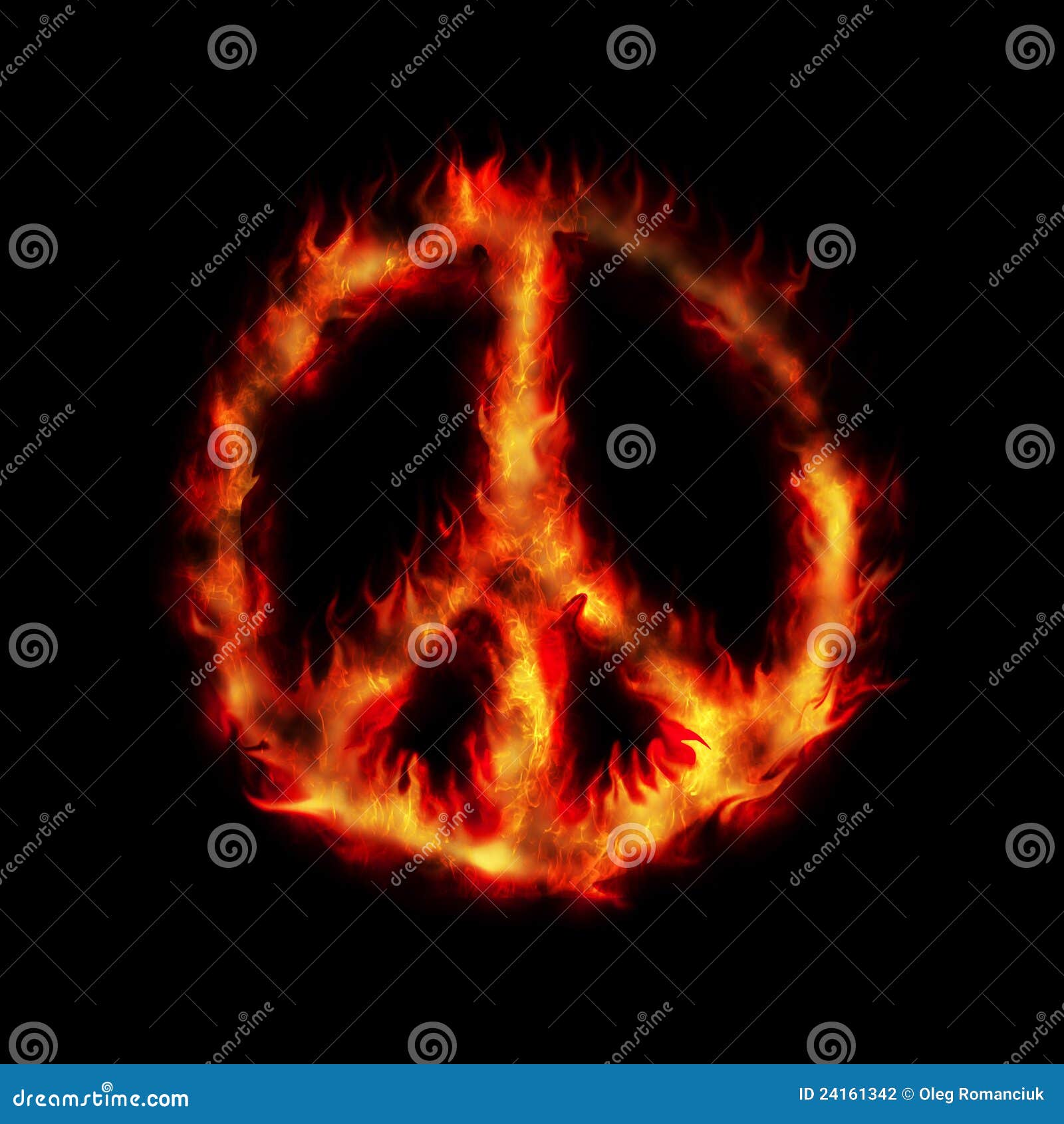 burning hippy antiwar peace sign