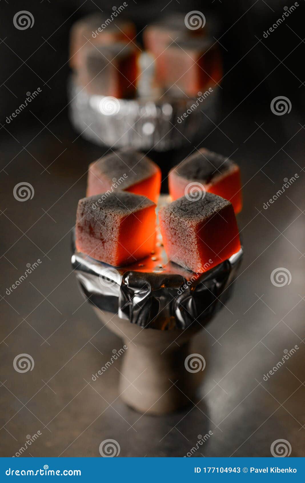 Burning hookah coals stock image. Image of arabic, asian 177104943