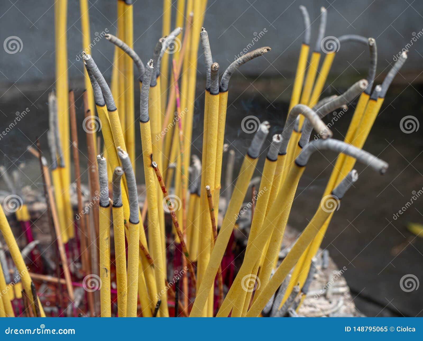 Burning incense stock image. Image of corridor, festival 148795065