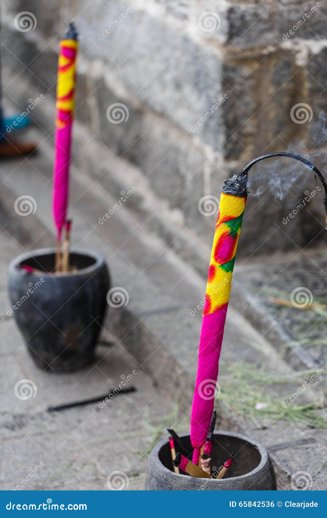 Burning incense stock photo. Image of happy, traditional 65842536