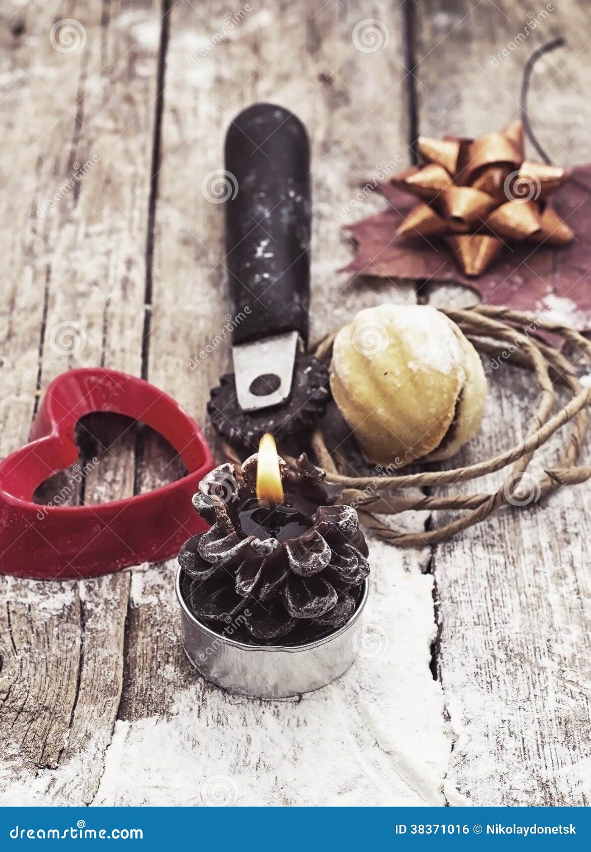 Burning in the Kitchen Candle Stock Photo Image of nourishing, dessert 38371016