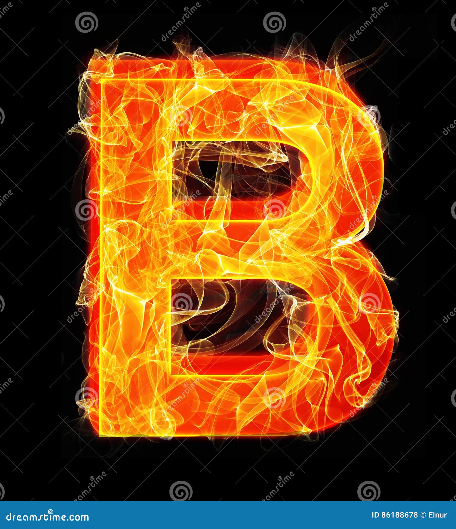 Burning Letters As Alphabet Type B Stock Illustration - Illustration of  compilation, icon: 86188678, image size:1456x1690