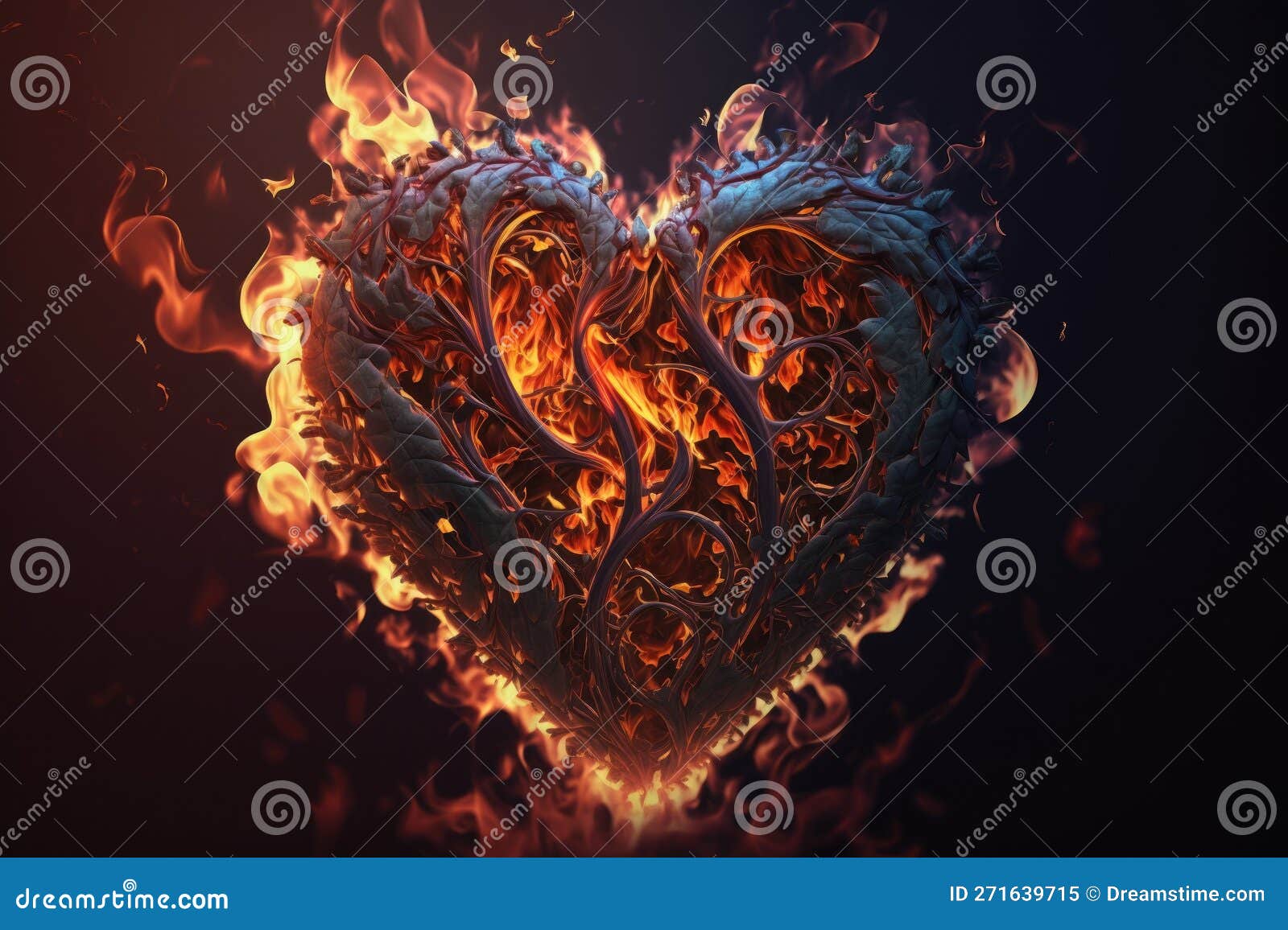 Burning Heart Symbol Made Real Red Stock Illustration 1874079061 |  Shutterstock