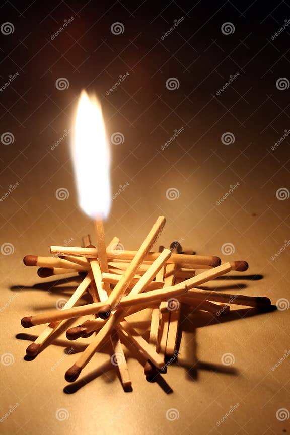 Burning match stock photo. Image of wood, matches, energy 9940412