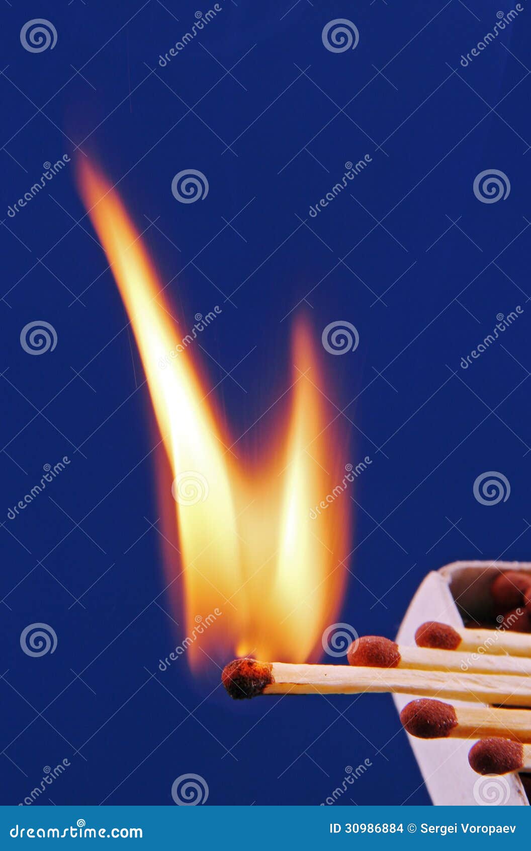 Burning matches. stock photo. Image of backgrounds, flaming 30986884
