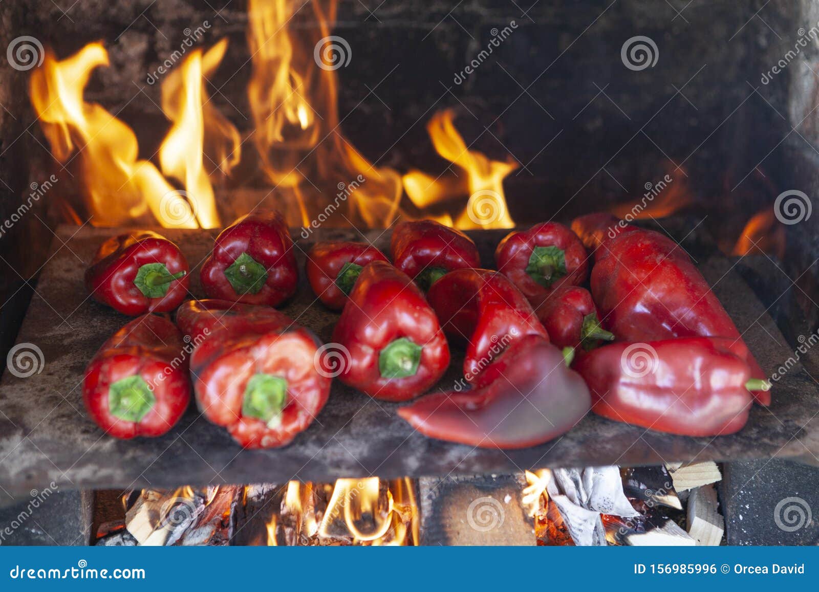 Burning peppers stock photo. Image of american, dish 156985996