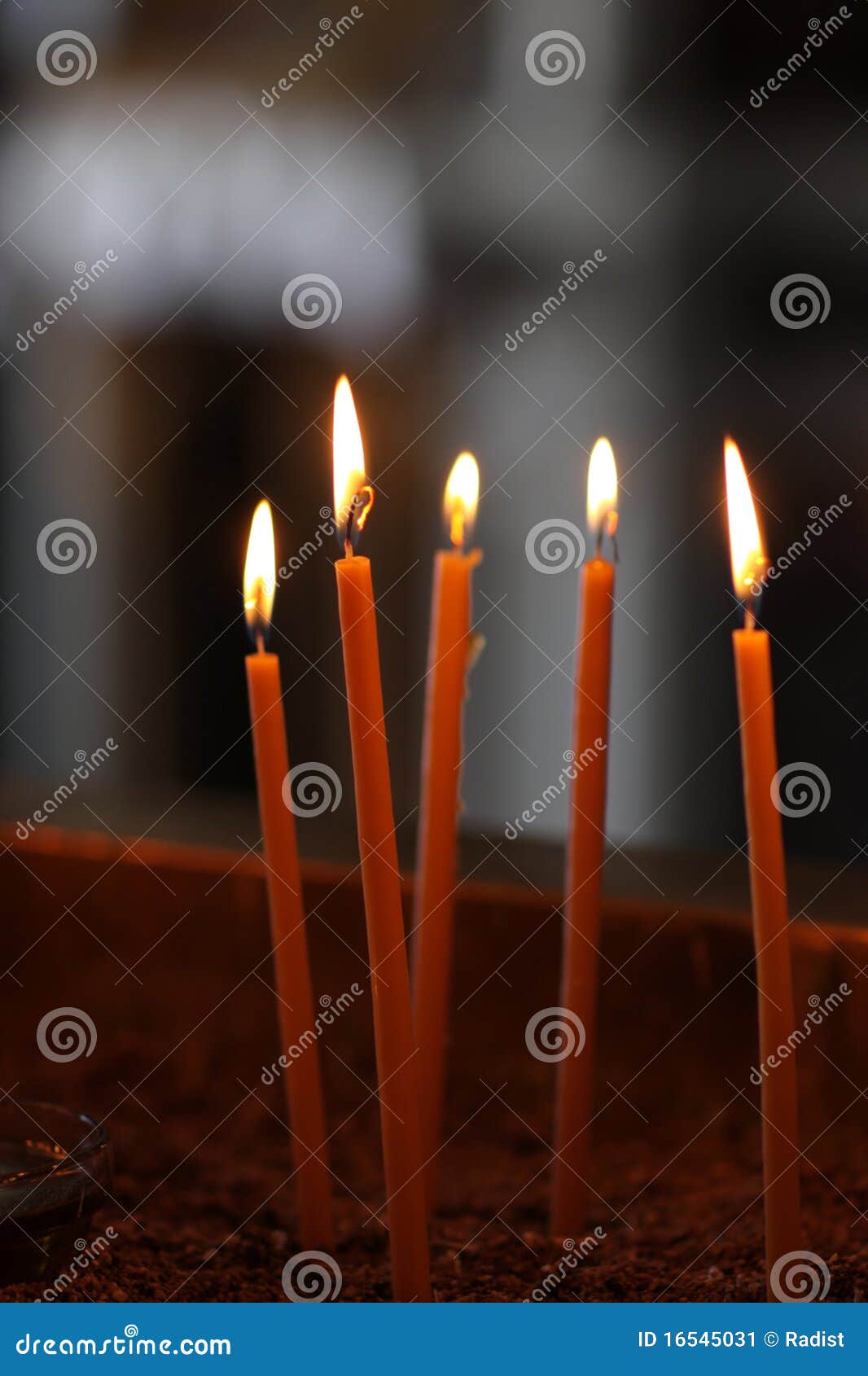 Burning votive candles stock image. Image of cathedrals 16545031