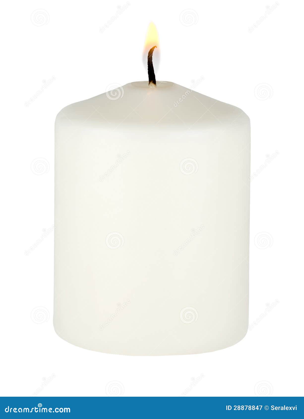 Burning white candle stock image. Image of christmas 28878847