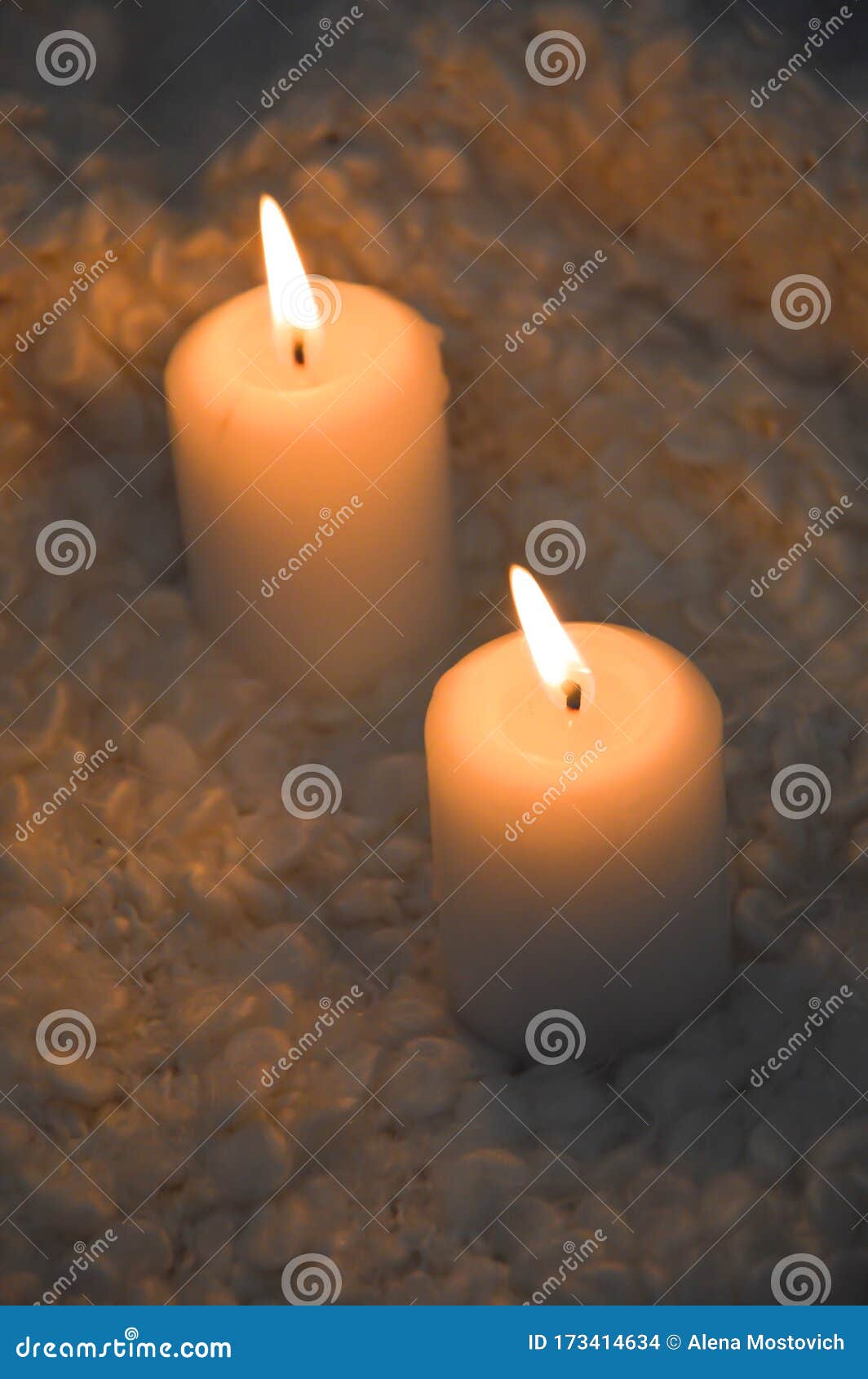 Burning White Candle. Flame of Fire Stock Photo Image of abstract