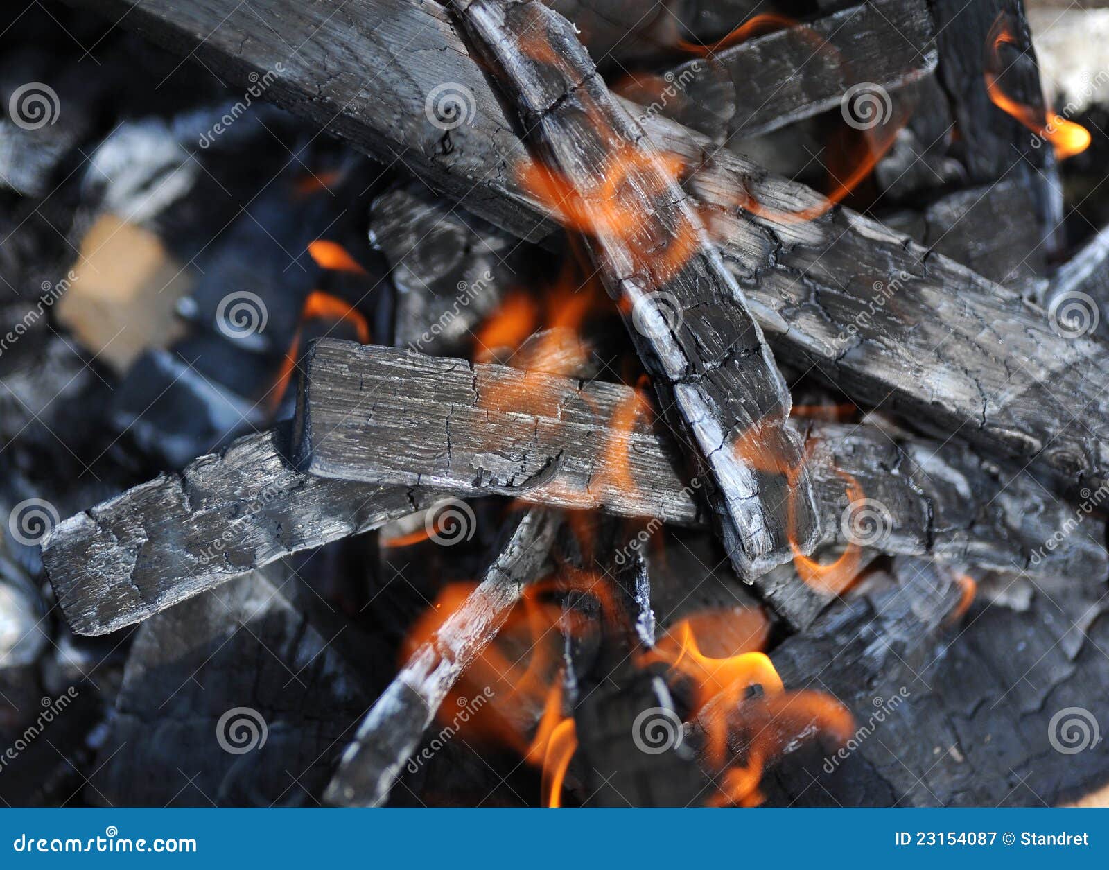 Burning wood stock image. Image of logs, charcoal, glow 23154087