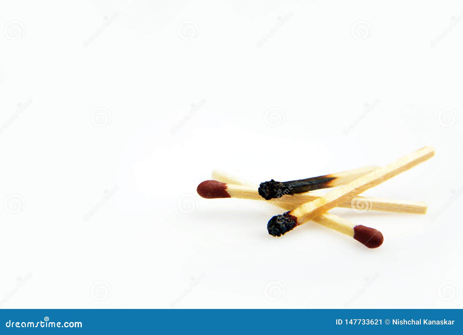 Phosphorus Sticks With Fire Access On Black Background RoyaltyFree